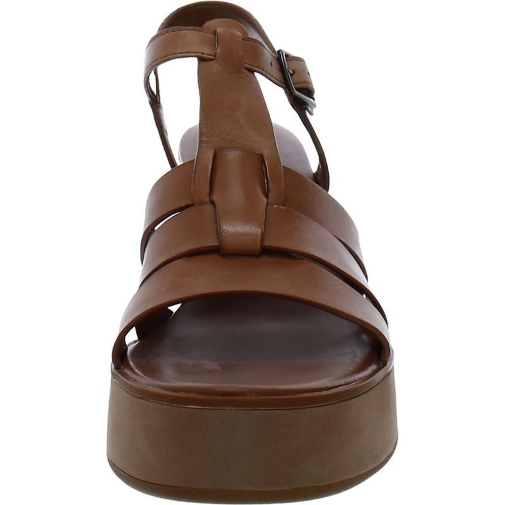 Naturalizer Womens Barrett Brown Leather Strappy Buckle Wedge Sandals NWT - Picture 3 of 3